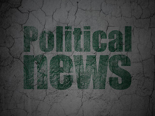 Image showing News concept: Political News on grunge wall background