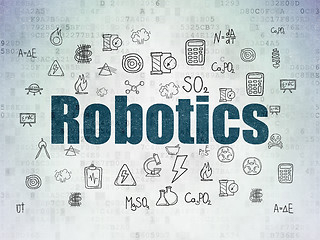 Image showing Science concept: Robotics on Digital Paper background