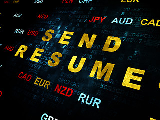 Image showing Business concept: Send Resume on Digital background