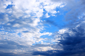 Image showing white clouds on blue sky