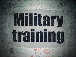 Image showing Education concept: Military Training on Digital Paper background