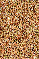Image showing Uncooked buckwheat seeds