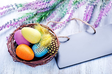 Image showing decorative painted Easter eggs