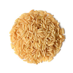 Image showing brown rice uncooked