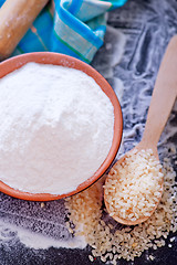 Image showing rice flour