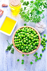 Image showing green peas