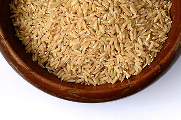 Image showing brown rice uncooked