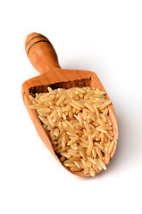 Image showing brown rice uncooked