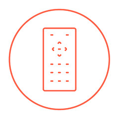 Image showing Remote control line icon.