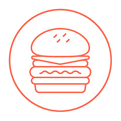 Image showing Double burger line icon.