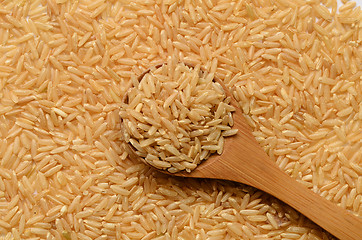 Image showing brown rice uncooked