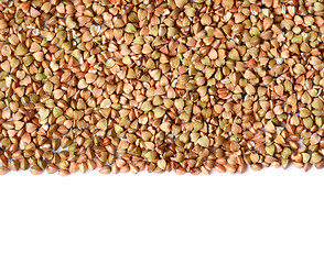 Image showing Uncooked buckwheat seeds