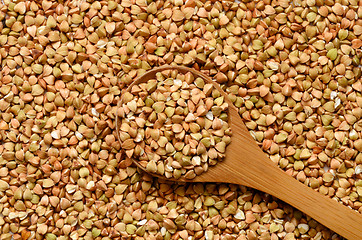 Image showing Uncooked buckwheat seeds