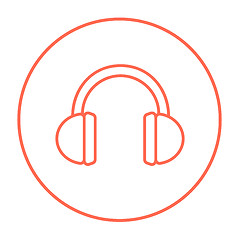 Image showing Headphone line icon.