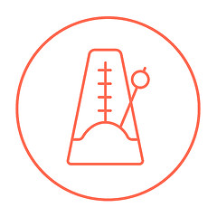 Image showing Metronome line icon.