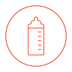 Image showing Feeding bottle line icon.