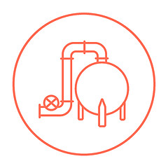 Image showing Factory line icon.