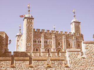 Image showing Retro looking Tower of London