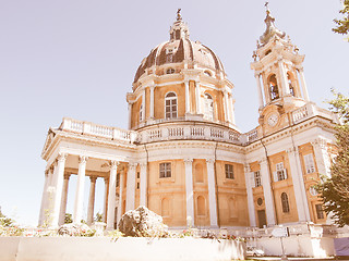 Image showing Basilica di Superga, Turin, Italy vintage