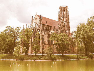 Image showing Johanneskirche Church, Stuttgart vintage