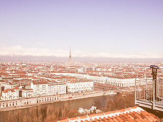 Image showing Turin view vintage