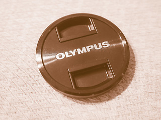 Image showing  Olympus lens cap vintage