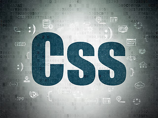 Image showing Software concept: Css on Digital Paper background