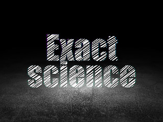 Image showing Science concept: Exact Science in grunge dark room