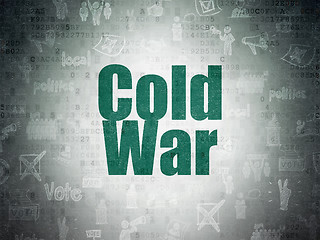 Image showing Politics concept: Cold War on Digital Paper background