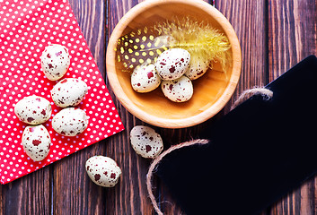 Image showing decorative painted Easter eggs