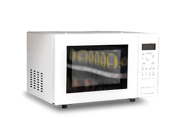 Image showing Microwave on white background.
