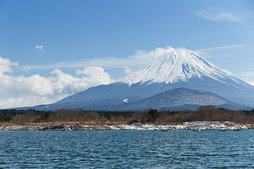 Image showing Fujisan and Lake Shoji