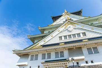 Image showing Traditional castle in Osaka