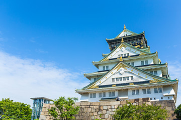 Image showing Traditional osaka castle