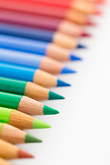 Image showing Group of Colour pencil