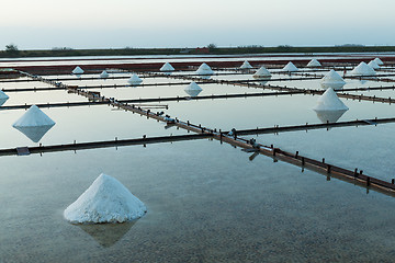 Image showing Salt farm in Tainan, Taiwan