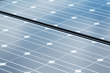 Image showing Solar panel texture close up