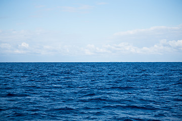 Image showing Sky and water of ocean