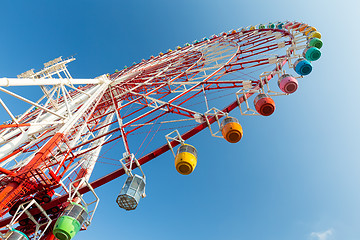 Image showing Ferris wheel under blue sky