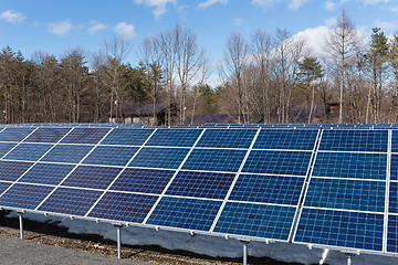 Image showing Solar panel station