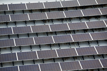 Image showing Solar panel on roof top