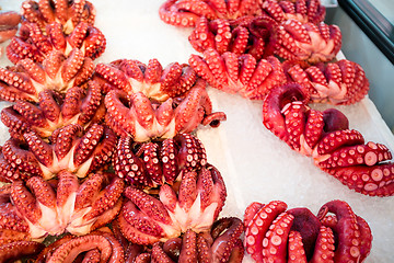 Image showing Octopus in Japanese food market