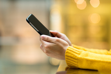 Image showing Woman use of mobile phone