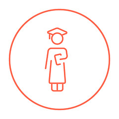Image showing Graduate line icon.