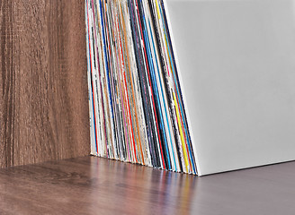 Image showing Old Vinyl records