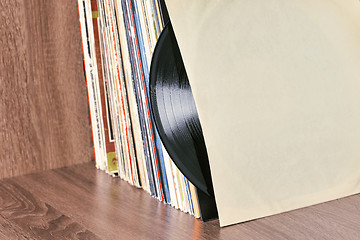 Image showing Old Vinyl records