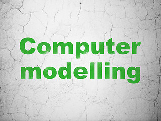 Image showing Science concept: Computer Modelling on wall background