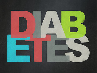 Image showing Health concept: Diabetes on School Board background
