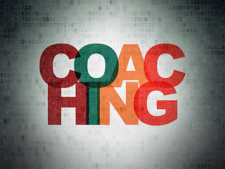 Image showing Education concept: Coaching on Digital Paper background