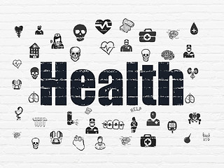 Image showing Health concept: Health on wall background